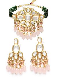 Rose Pink Bridal Choker Set