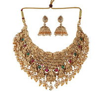 Rajwada Lakshmi Temple Choker Set
