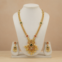 Gold Plated Long Jewellery Set