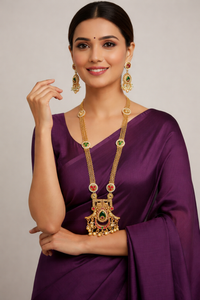 Gold Plated Long Jewellery Set