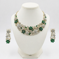 Emerald Garden Floral Necklace Set