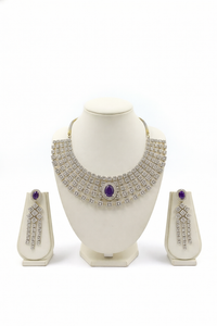 Amethyst Elegance Choker Set