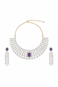 Amethyst Elegance Choker Set