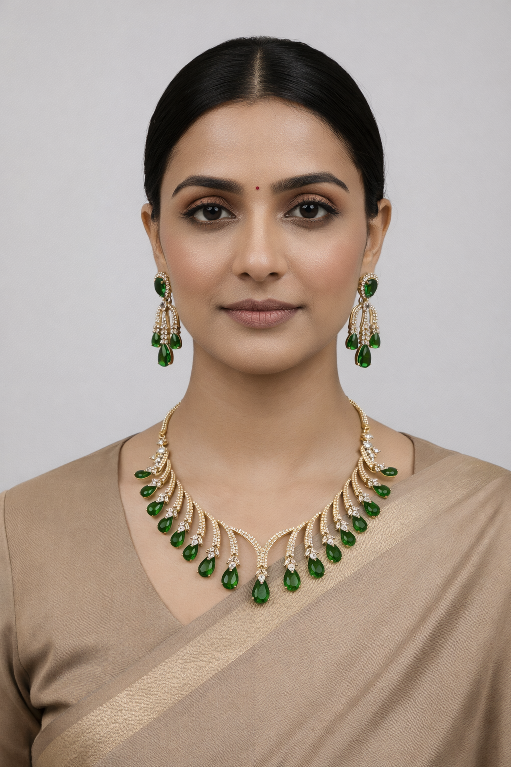 Royal Emerald Bridal Set