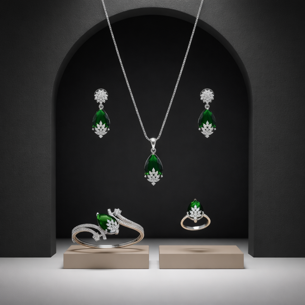 Emerald Jewellery Set
