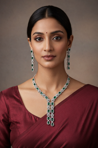 Royale Emerald Necklace Set
