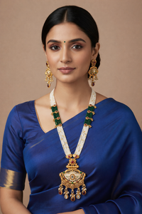 Multi-Layered Pearl Long Necklace