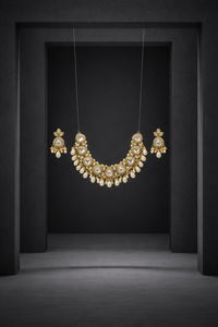 Royal Pearl Kundan Choker Necklace Set