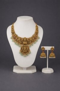 Sri Lakshmi Temple Bridal Necklace Set