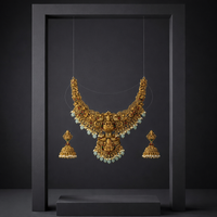 Sri Lakshmi Temple Bridal Necklace Set