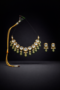 Emerald Kundan Choker Set