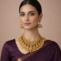 Rajwada Lakshmi Temple Choker Set