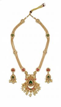 Gold Plated Long Jewellery Set