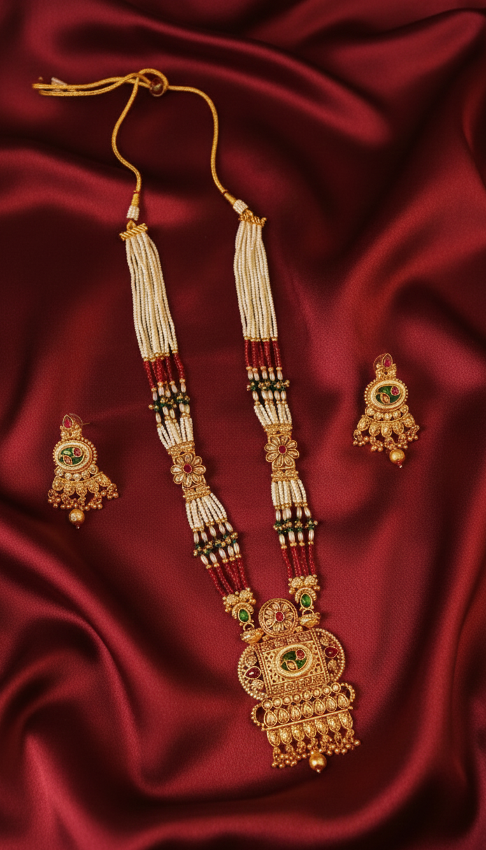 Pearl Long Jewellery Set