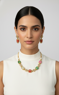 Navrang Kundan Necklace Set