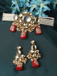 Pearl Kundan Choker Set